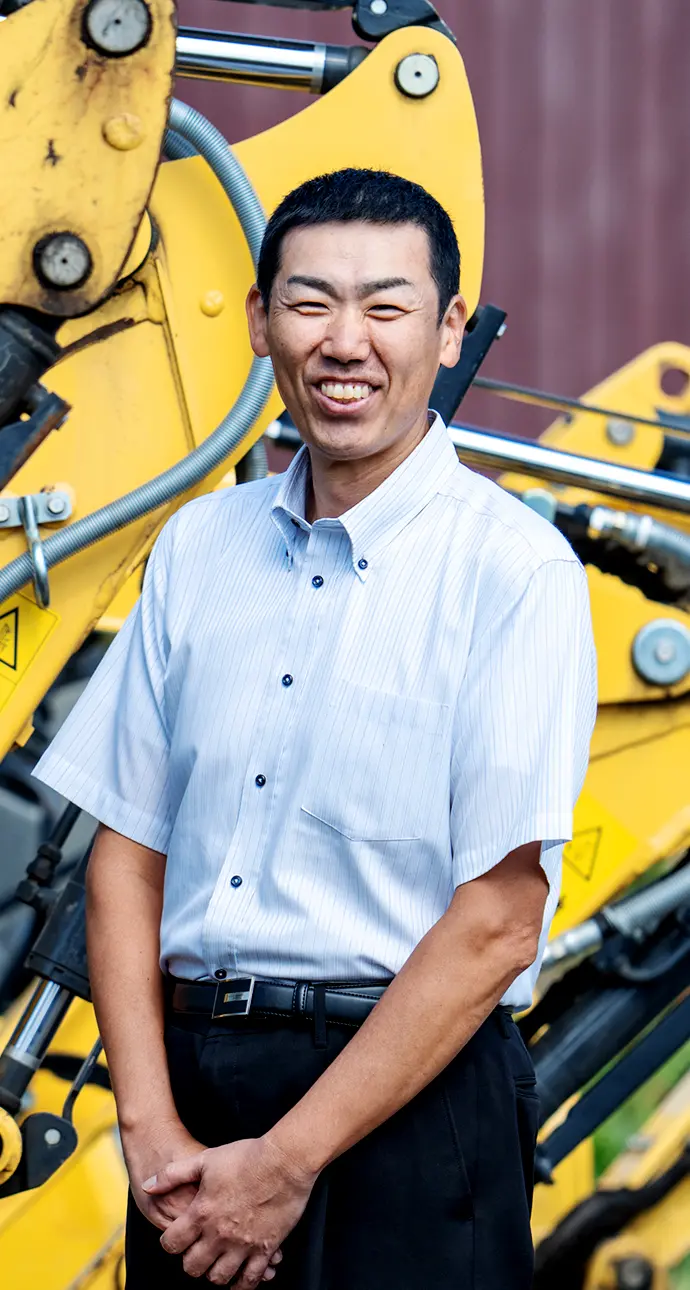 ホクト建機サービス株式会社 採用サイト 代表取締役 長谷川 孝